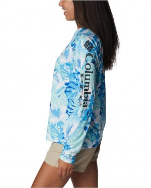 Рубашка Super Tidal Tee Long Sleeve Shirt, цвет Gulf Stream Philo Palms Columbia