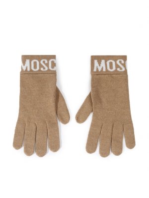 Женские перчатки , бежевый Moschino