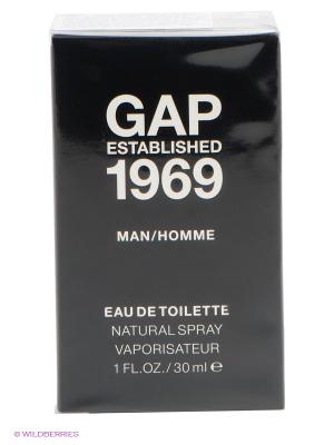 Туалетная вода Gap Established 1969, 30 мл. Цвет: черный, белый