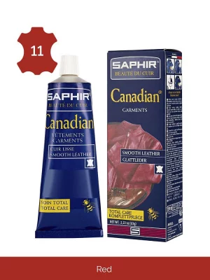 Крем-краска для гладкой кожи Canadian Red (Красный) 75 мл Saphir. Цвет: красный