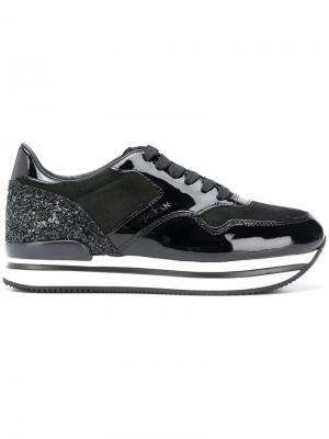 H222 lace-up sneakers Hogan. Цвет: черный