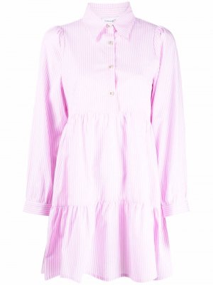 Платье-рубашка в полоску La Seine & Moi. Цвет: розовый