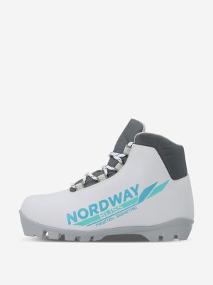 Ботинки для беговых лыж детские Bliss NNN, Белый Nordway. Цвет: белый