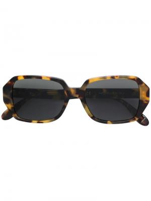 Солнцезащитные очки в квадратной оправе Retrosuperfuture. Цвет: коричневый