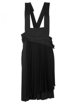 Платье-сарафан на лямках Comme Des Garçons Vintage. Цвет: черный