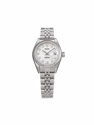 Наручные часы Lady-Datejust pre-owned 26 мм 1999-го года Rolex. Цвет: серебристый