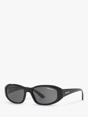 AN4266 Мужские поляризационные прямоугольные солнцезащитные очки , черный/серый Arnette