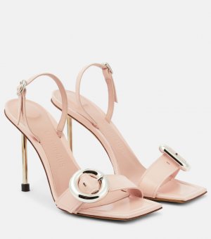 Кожаные сандалии les sandales regalo hautes , розовый Jacquemus