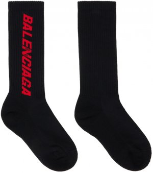 Черные носки-гонщики Balenciaga