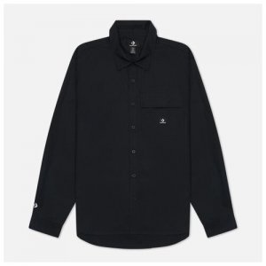 Мужская рубашка Woven Long Sleeve Button Down чёрный , Размер S Converse. Цвет: черный