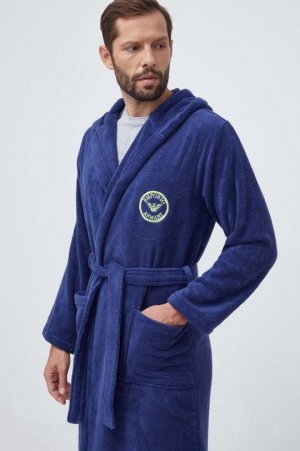 Банный халат Emporio Armani Underwear, темно-синий underwear