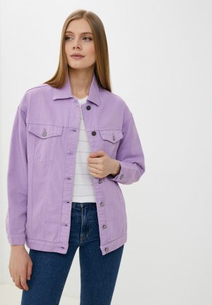 Куртка джинсовая Mossmore. Цвет: фиолетовый