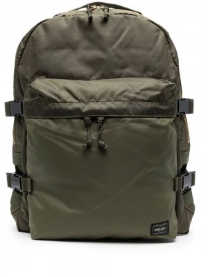 Рюкзак с нашивкой-логотипом и пряжками Porter-Yoshida & Co.. Цвет: зеленый