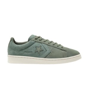 Pro Leather Low Earth Tone Suede - Кроссовки унисекс Lily Pad Green Pale-Putty Black 167889C Converse