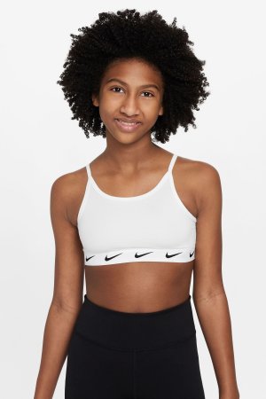 Спортивный бюстгальтер Dri-FIT One с логотипом , белый Nike