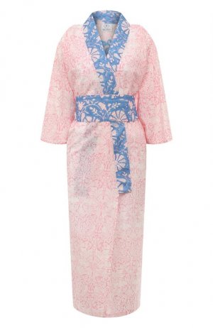 Хлопковое кимоно Kleed Loungewear. Цвет: розовый