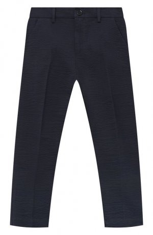 Хлопковые брюки Paolo Pecora Milano. Цвет: синий