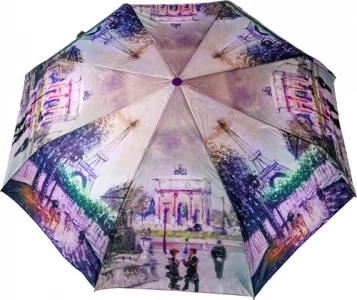 Зонт складной женский автоматический 19270687, разноцветный Raindrops