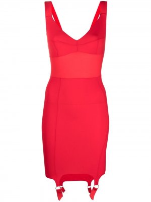 Облегающее платье Murmur. Цвет: красный