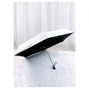 Складной белый зонт автомат | Riberra design zontcenter