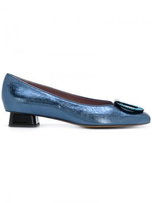 Декорированные туфли Rayne. Цвет: синий