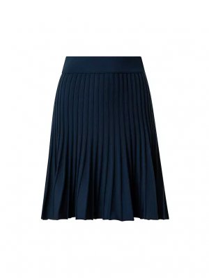 Мини-юбка Milano со складками из шерсти , темно-синий Akris Punto