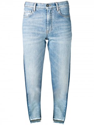 Двухцветные джинсы Marcelo Burlon County of Milan. Цвет: синий