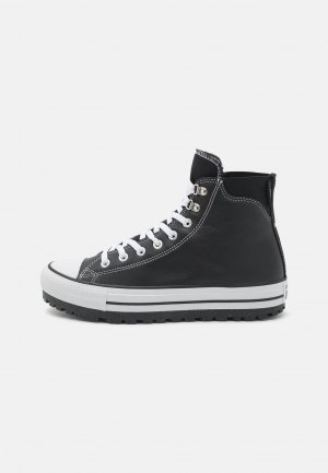 Высокие туфли CHUCK TAYLOR ALL STAR CITY TREK WATERPROOF BOOT UNISEX, цвет black/white/silver Converse