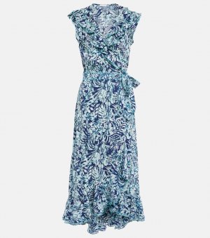 Платье миди Aude с принтом POUPETTE ST BARTH, разноцветный Barth