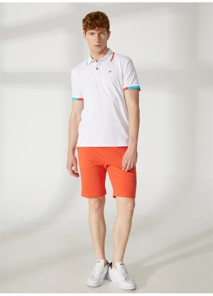 Оранжевые мужские спортивные шорты Fred Mello