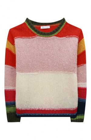 Шерстяной пуловер Monnalisa. Цвет: разноцветный