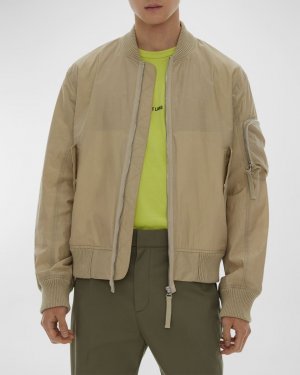 Мужская куртка-бомбер из прозрачного нейлона Helmut Lang
