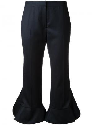 Укороченные брюки с оборками Goen.J. Цвет: чёрный
