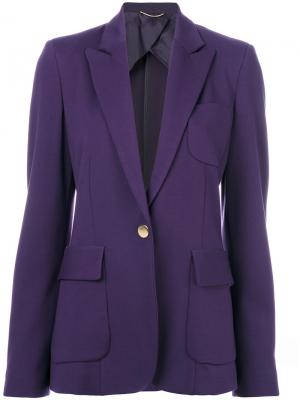 Классический приталенный пиджак Les Copains. Цвет: розовый и фиолетовый