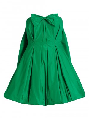 Коктейльное платье без бретелек с бантом , зеленый Jason Wu Collection