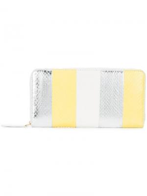 Удлиненный кошелек в стиле колор-блок Dvf Diane Von Furstenberg. Цвет: желтый