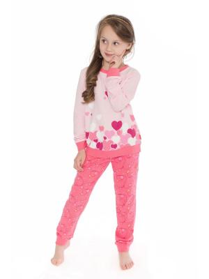Пижама для девочек Juno. Цвет: розовый
