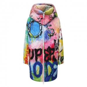 Утепленная куртка Dolce & Gabbana. Цвет: разноцветный