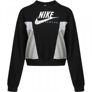 Свитшот Sportswear Long-sleeved, черный/мультиколор Nike
