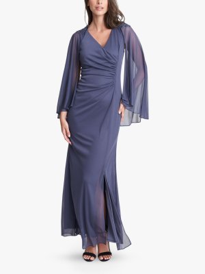Estefany Платье-кейп с V-образным вырезом, Фиолетовый Gina Bacconi