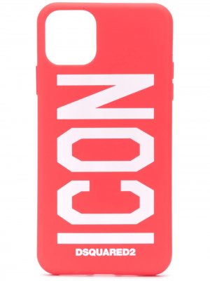 Чехол для iPhone 11 Pro Max с принтом Icon Dsquared2. Цвет: красный