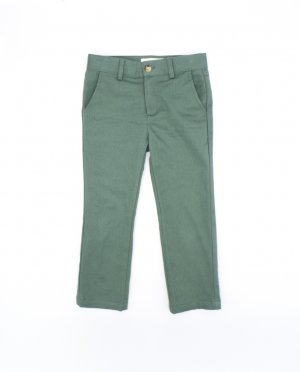 Зеленые хлопковые штаны для мальчика , зеленый Fina Ejerique