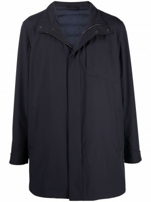 Longline zip-up jacket Corneliani. Цвет: синий