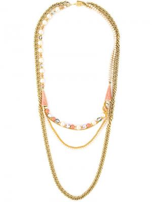 Цепочное ожерелье Balenciaga Vintage. Цвет: многоцветный