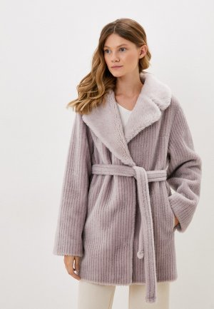 Шуба GRV Premium Furs. Цвет: фиолетовый