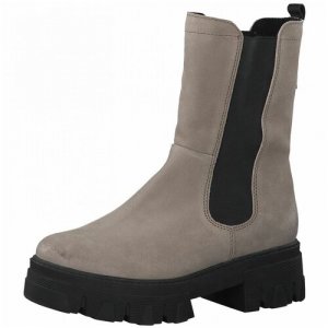 Ботинки , зимние, натуральная замша, размер 39, серый Marco Tozzi. Цвет: серый