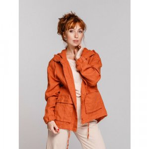 Пиджак , размер 50-52, оранжевый Kayros. Цвет: оранжевый/терракотовый