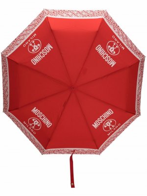 Зонт с логотипом Moschino. Цвет: красный