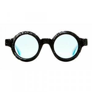 Солнцезащитные очки , черный, голубой Kuboraum. Цвет: черный/голубой