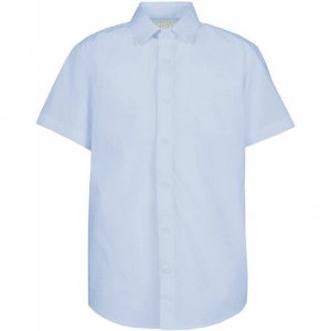 Школьная рубашка , размер 134-140, голубой Tsarevich. Цвет: голубой